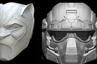 3d helmet 3d mask 3d cosplay, 3d model design, 3d armor mask for printing