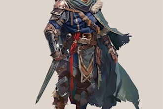 draw a d and d character art and dnd art