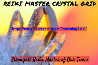 make your reiki crystal grid for one week as a reiki master