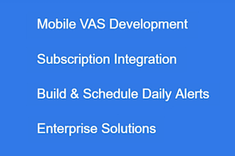 develop sdp and integrate smpp for mobile vas