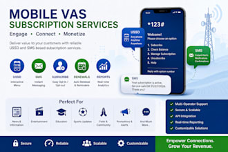 develop sdp and integrate smpp, ss7 for mobile vas