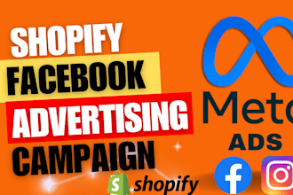 do shopify marketing, meta ads manager, facebook and instagram campaign