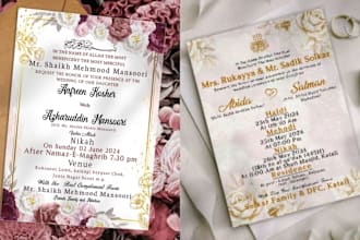 design digital wedding invitation card