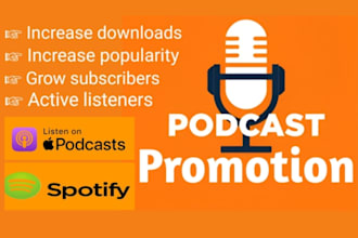 serve podcast promotion and increase your new listeners and downloads globally