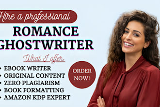 fiction and non fiction ebook writer, memoir, romance story, erotic short story