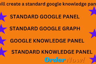 build a standard a google knowledge panel for you
