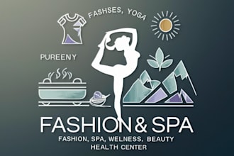 do fashion spa yoga wellness beauty and health logo