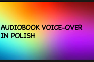 narrate audiobook in polish for you