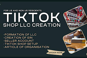 create USA llc tiktok shop shopify for non USA residents