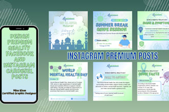 design premium quality instagram, facebook posts and ads