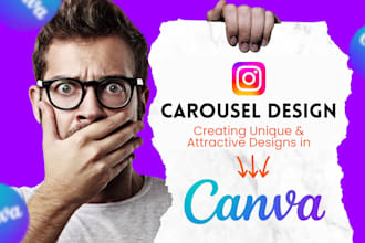 create instagram carousel design and canva templates