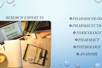do research and summaries in healthcare, pharmacology task