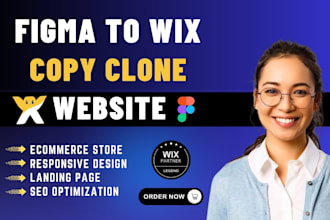 design, clone figma to wix website, landing page, or redesign wix website