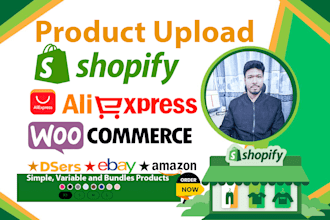 do professional shopify product listing and add product
