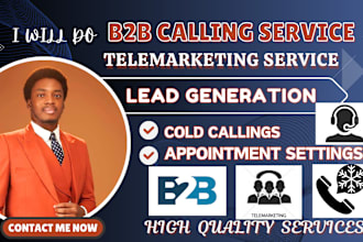 do b2b cold calling, telemarketing appointments setting, lead generation