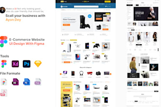 design ecommerce website or marketplace with great UX UI
