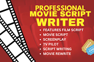 be your movie script screenwriter tv show screenplay writing synopsis short film