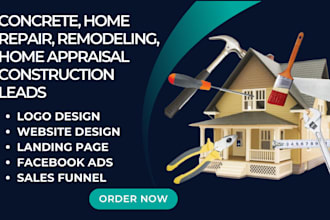 generate concrete leads home repair remodeling home appraisal construction leads
