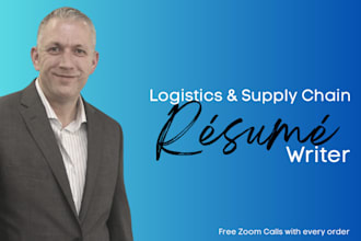 create a supply chain management and logistics resume