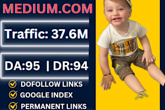 write and publish article on medium,com premium guest post for link building