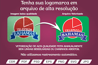 vetorizarei imagens e logotipos com qualidade e rapidez