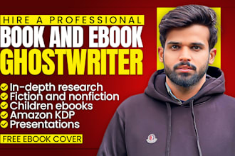 be your ebook ghost writer, ghostwriting for KDP and paperback books