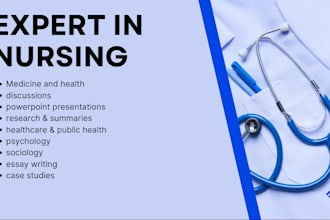 research on healthcare, nursing, biology and medicine task