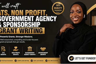 craft arts, nonprofit, government agency and sponsorship grant writing