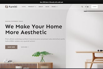 create furniture and home decor website