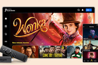 build live streaming app, iptv app, vod app ott app, with subscription
