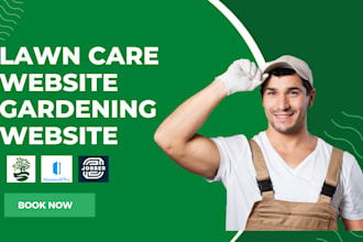 do landscaping website, gardening website, lawn care website with jobber