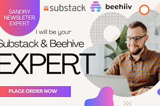 set up substack account, do beehiiv newsletter template, beehive landing page