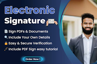 create electronic signatures for signing, protecting the documents
