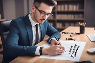 proofread, edit, and format your research, articles, and essays
