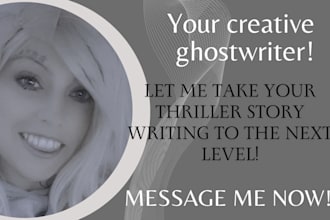 ghostwrite, rewrite your gripping thriller stories, novels