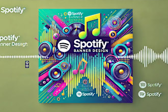 design professional spotify banner design