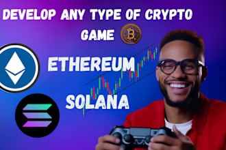 develop any type of crypto game, solana game, ethereum game or blockchain game