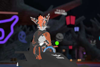 custom vrchat avatar 3d model furry avatar anime vtuber model for vrchat