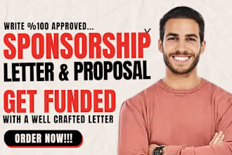 write or design a sponsorship proposal letter package event nonprofit pitch deck