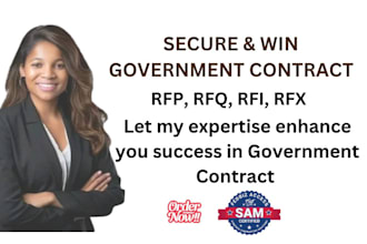 secure government contract, grant writing, bid proposal, rfq, rfp, business plan