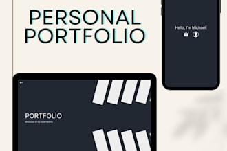 create customized personal portfolio website