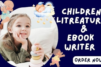 ghostwrite, edit engaging moral children story, kid book writer, ebook writing