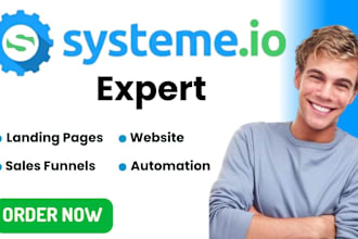 systeme io sales funnel automation systeme io landing page systeme io website