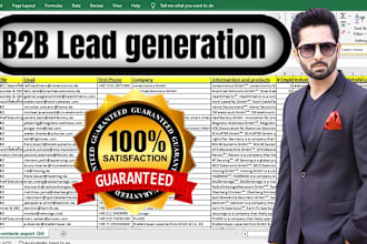 provide b2b lead generation, email list building by linkedin sales navigator
