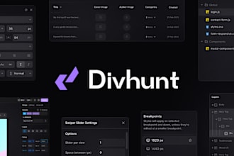 do divhunt website development and fix responsive issues