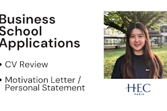 perfect your CV, essays for business school masters applications