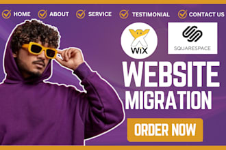 migrate transfer wordpress to wix website squarespace website squarespace to wix
