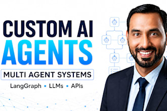 build custom ai agents and multi agent systems with langgraph and llms