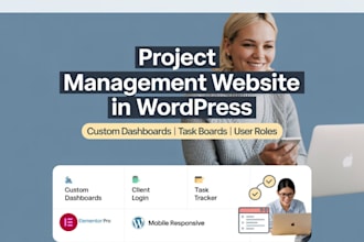 create a powerful project management website in wordpress using elementor pro