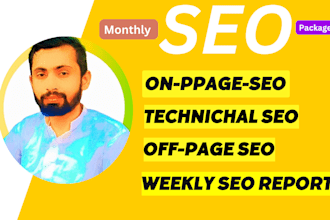 provide comprehensive monthly SEO  package for high rankings in google